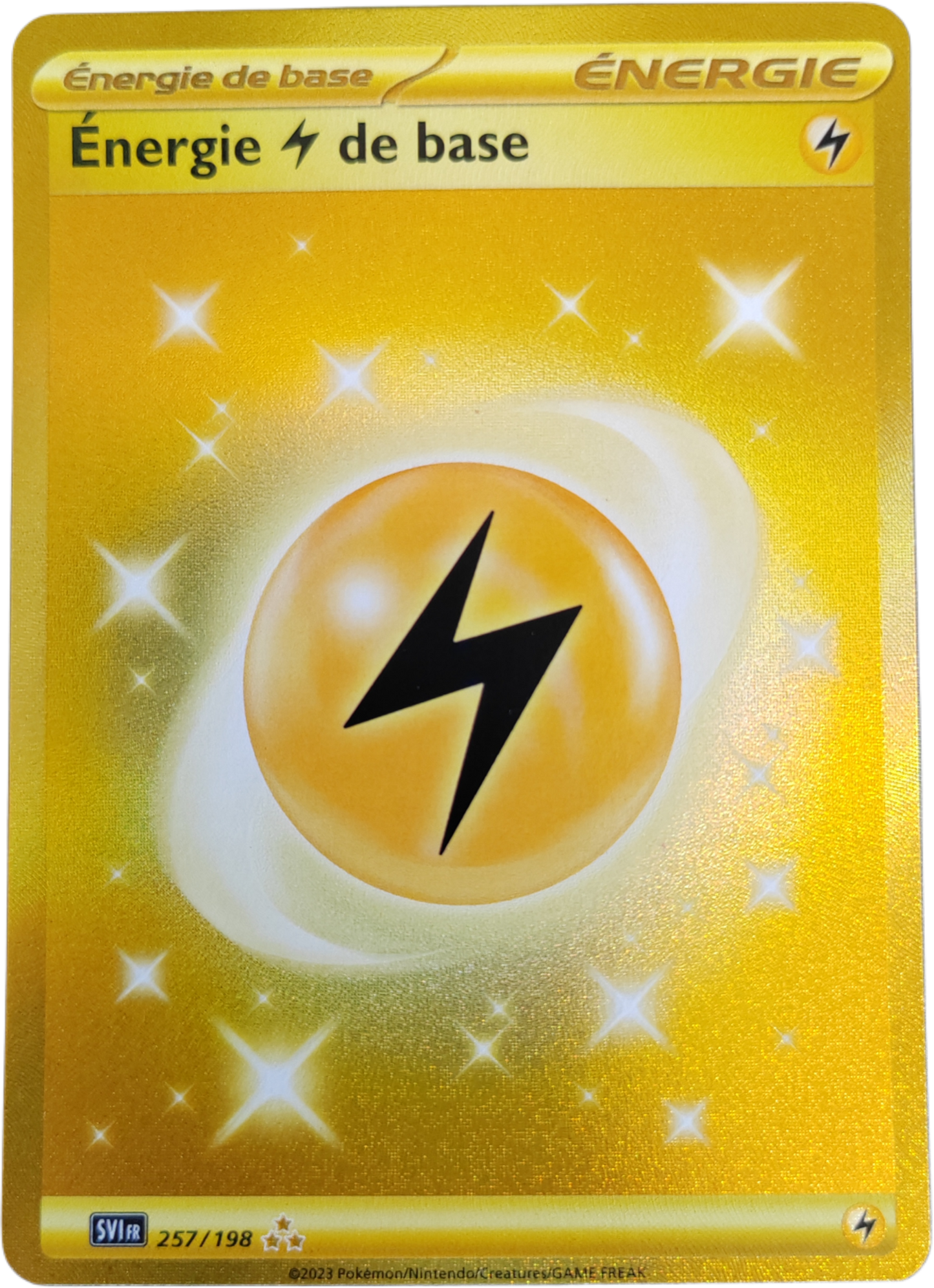 ÉNERGIE de base (GOLD) 257/198 - EV01 Écarlate et Violet - Pokémon français