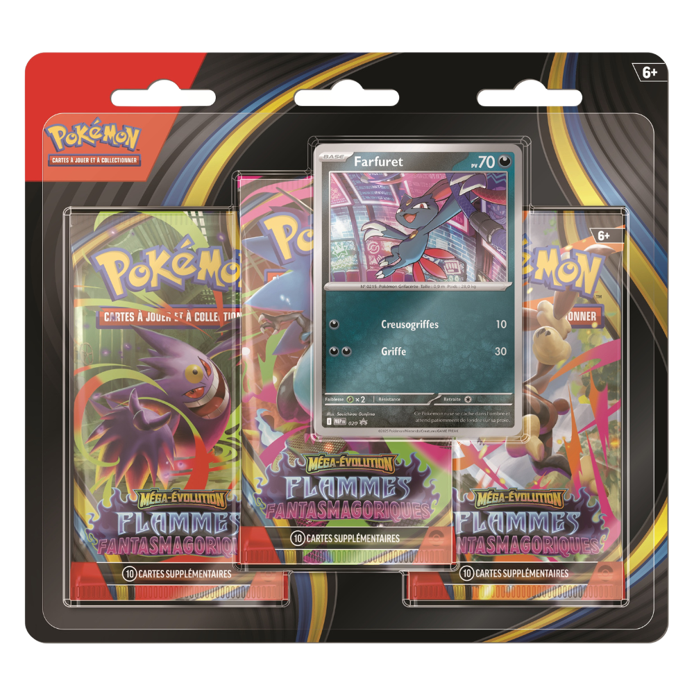 Tripack ME02 - Flammes Fantasmagoriques - Pokémon français