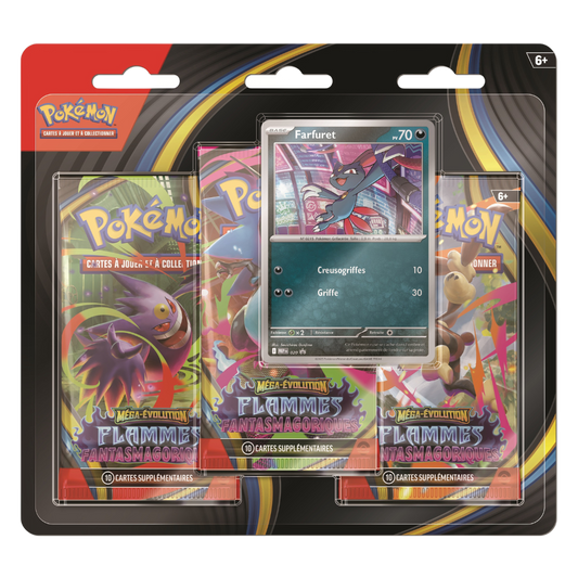 Tripack ME02 - Flammes Fantasmagoriques - Pokémon français