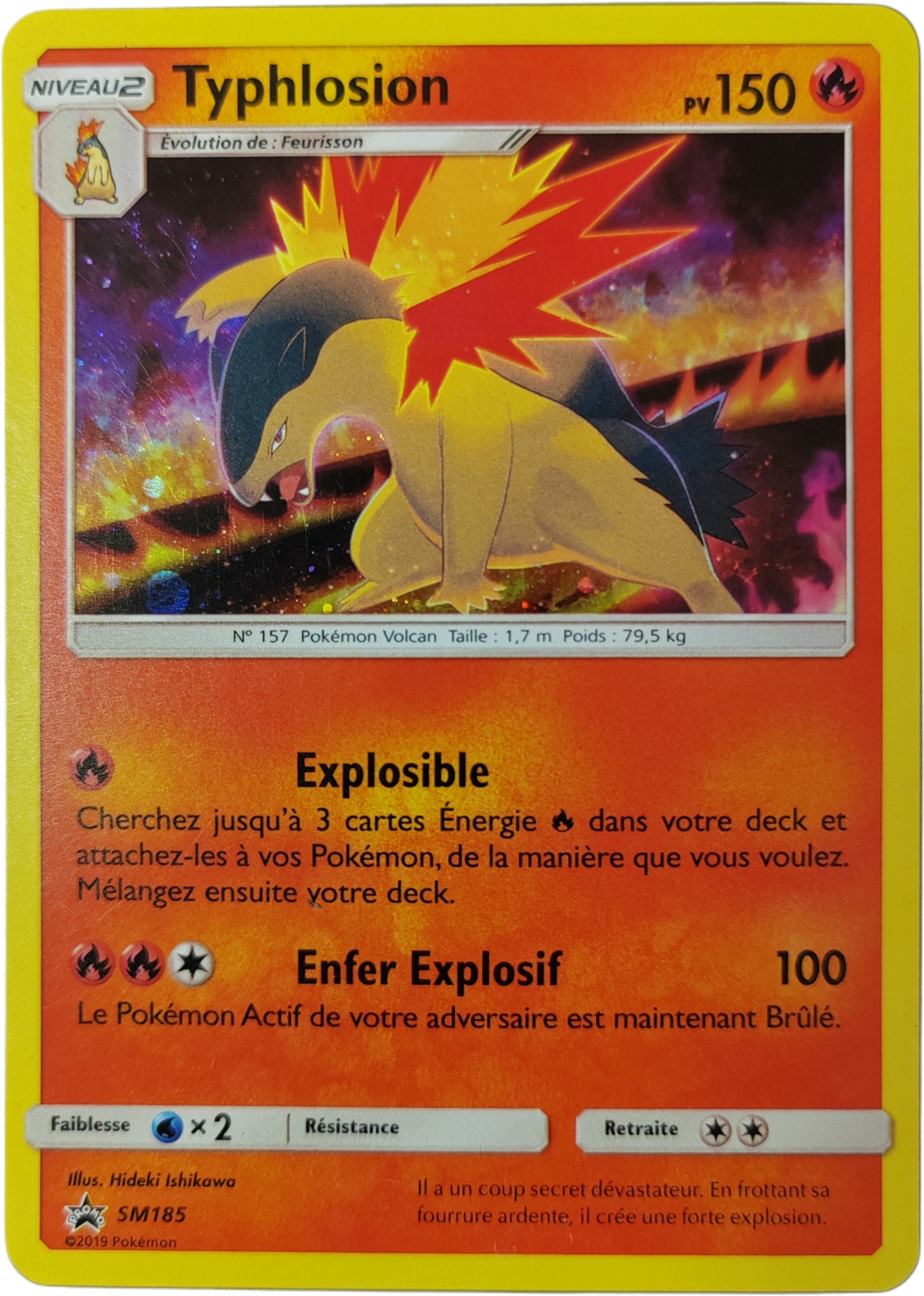 TYPHLOSION SM185 - Promo Soleil & Lune - Pokémon français