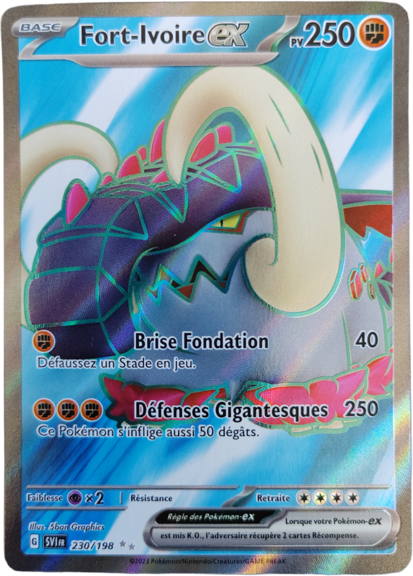 FORT-IVOIRE ex 230/198 - EV01 Écarlate et Violet - Pokémon français