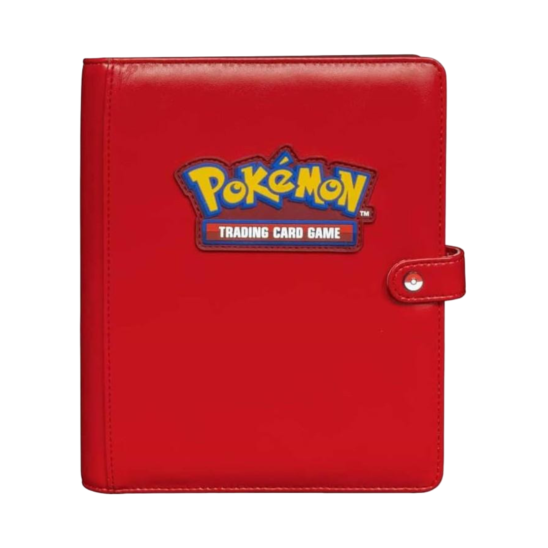 Portfolio Pokémon simili cuir rouge - Ultra Pro Premium - 4 cases - Pokémon officiel