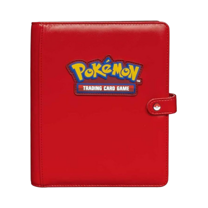 Portfolio Pokémon simili cuir rouge - Ultra Pro Premium - 4 cases - Pokémon officiel