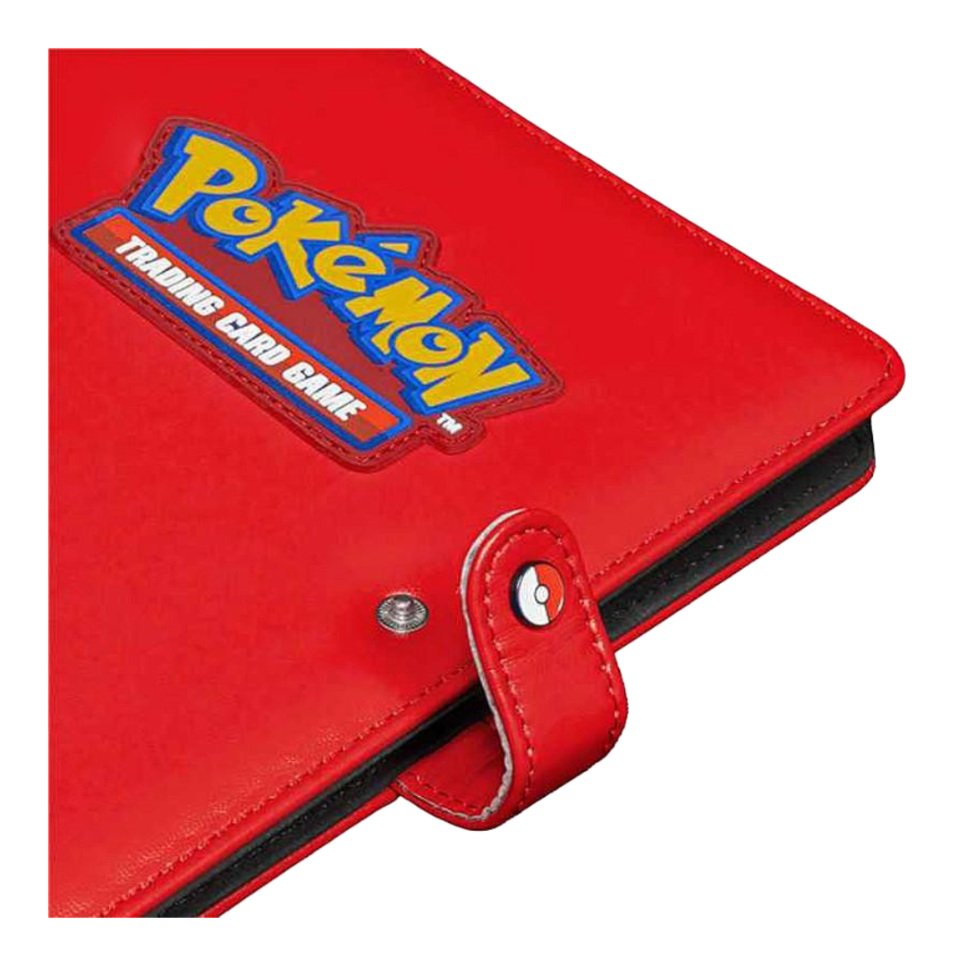 Portfolio Pokémon simili cuir rouge - Ultra Pro Premium - 4 cases - Pokémon officiel