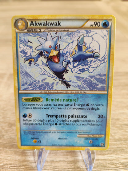 Lot 2 cartes : Nidoking (151) + Akwakwak (HS triomphe) - Pokémon français officiel