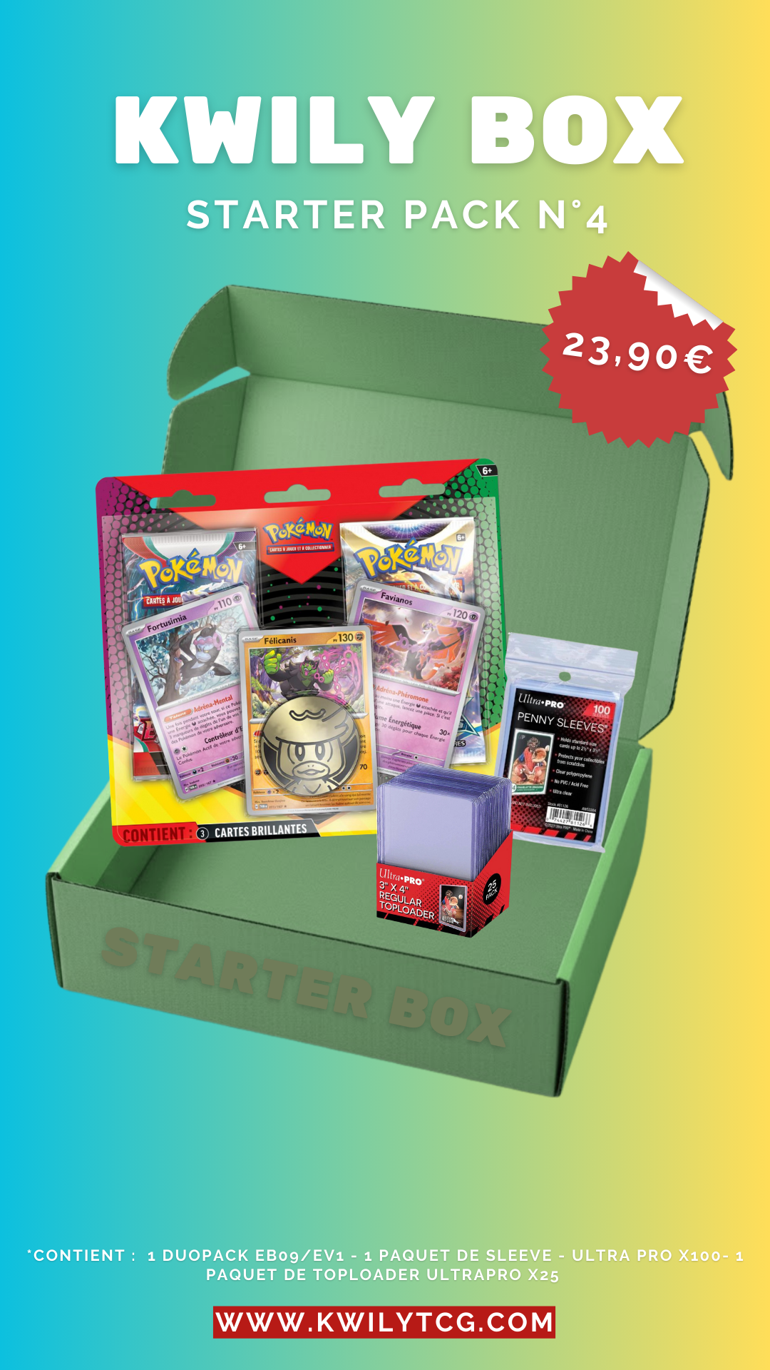 Lot/Bundle "starter box" duopack - Pokémon français
