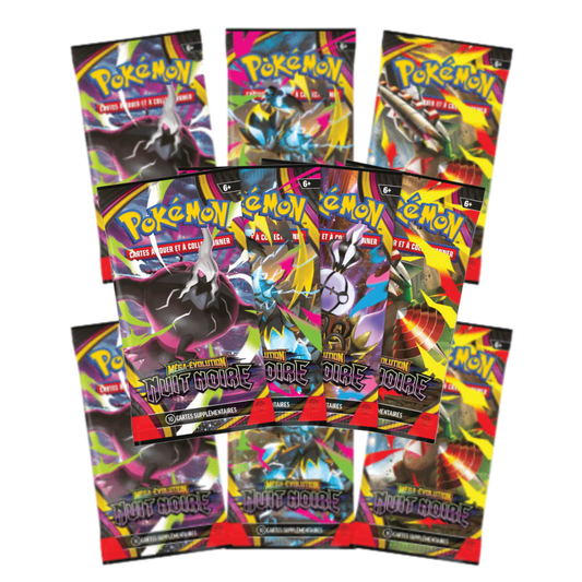 Lot de 10 boosters - ME05 Nuit Noire - Pokémon français officiel