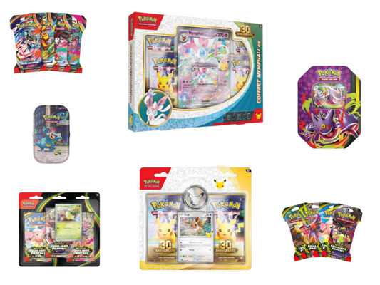 Lot coffret Nymphali et duopack - 30e anniversaire - Pokémon français