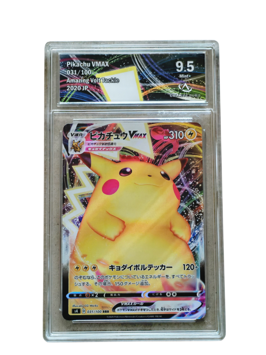 PIKACHU Vmax 031/100 - S4 Amazing Volt Tackle - Collect Aura 9.5 - Pokémon japonais