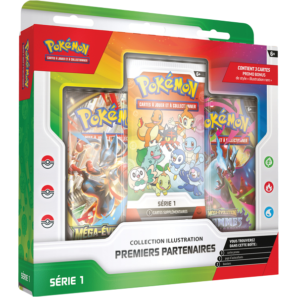 Coffret 30 ans - Collection illustration 1ers partenaires - Pokémon français