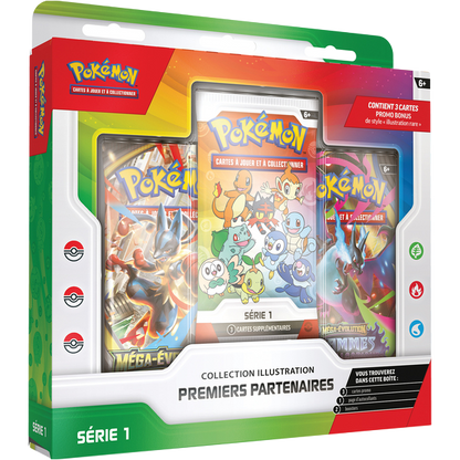 Coffret 30 ans - Collection illustration 1ers partenaires - Pokémon français