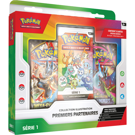 Coffret 30 ans - Collection illustration 1ers partenaires - Pokémon français
