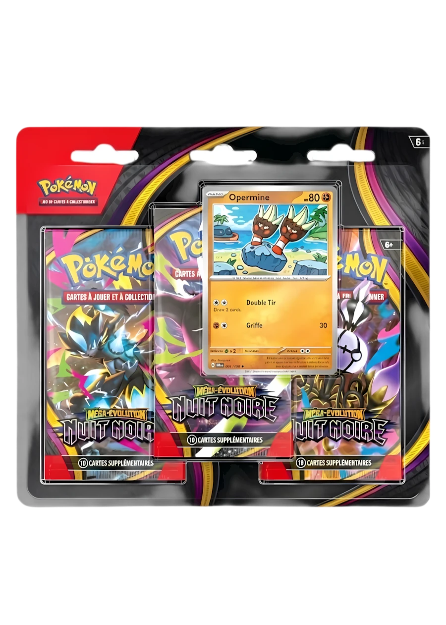 !! PRÉ-COMMANDE !! Tripack ME05 - Nuit Noire - Pokémon français officiel