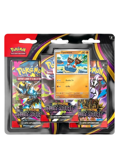 Maxi Lot ME05 : ETB + tripack + display + bundle - Nuit Noire - Pokémon français officiel
