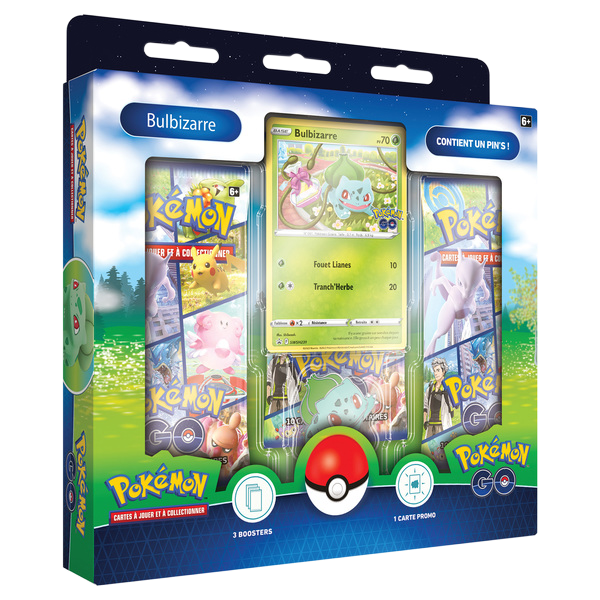 Coffret Pokémon GO pin's - EB10.5 - Salamèche/Bulbizarre/Carapuce - Pokémon français officiel