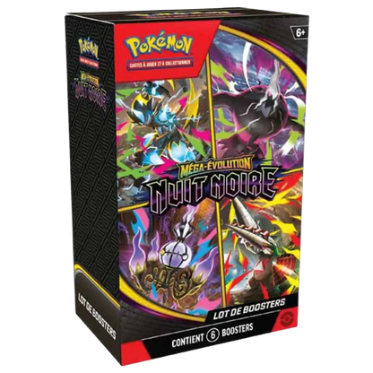 Maxi Lot ME05 : ETB + tripack + display + bundle - Nuit Noire - Pokémon français officiel