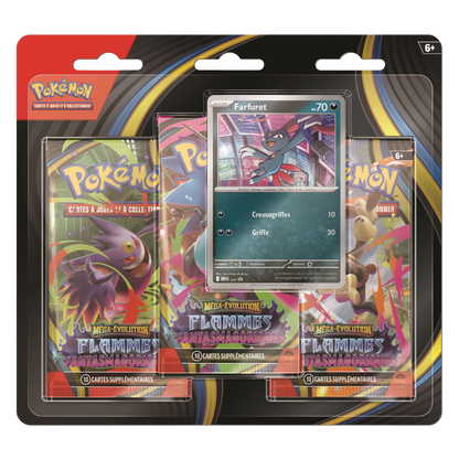 Tripack ME02 - Flammes Fantasmagoriques - Pokémon français