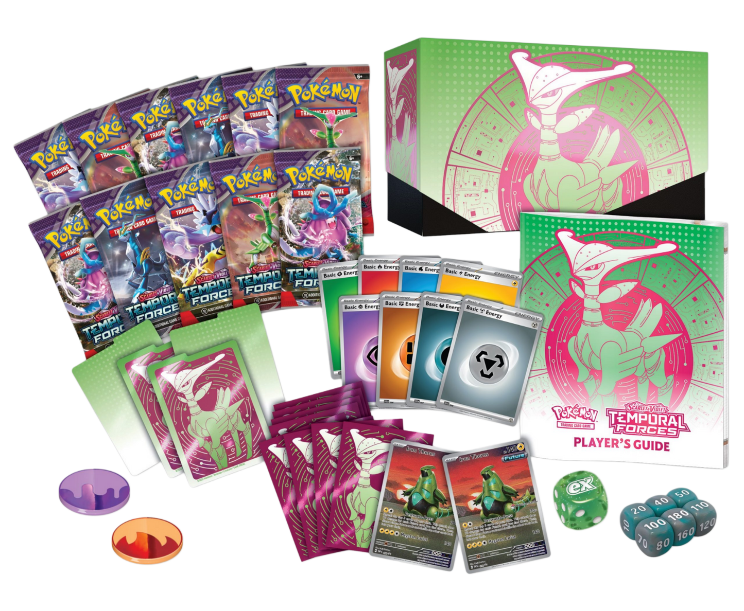 Élite Traîner Box - ETB EV05 Forces Temporelles - Vert de Fer - Pokémon français officiel