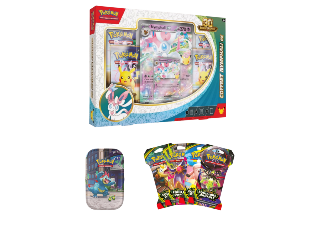 Coffret Nymphali ex (pack Pokémon Fr) - 30e anniversaire - Pokémon français officiel