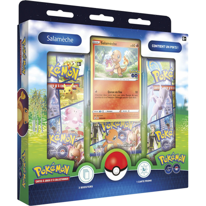 Coffret Pokémon GO pin's - EB10.5 - Salamèche/Bulbizarre/Carapuce - Pokémon français officiel