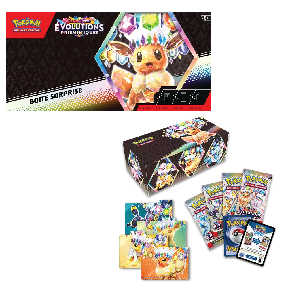 Boîte Surprise EV8.5 - Évolution Prismatique - Pokémon français