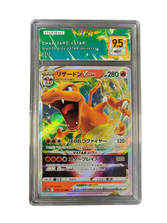 DRACAUFEU (Charizard) Vstar 014/172 - s12a - SFG 9.5 - Pokémon japonais