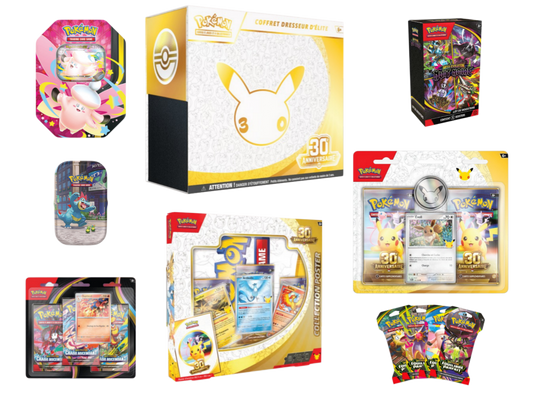 !! Précommande !! - Méga bundle pack 30 ans - Célébration 30th - Pokémon français officiel
