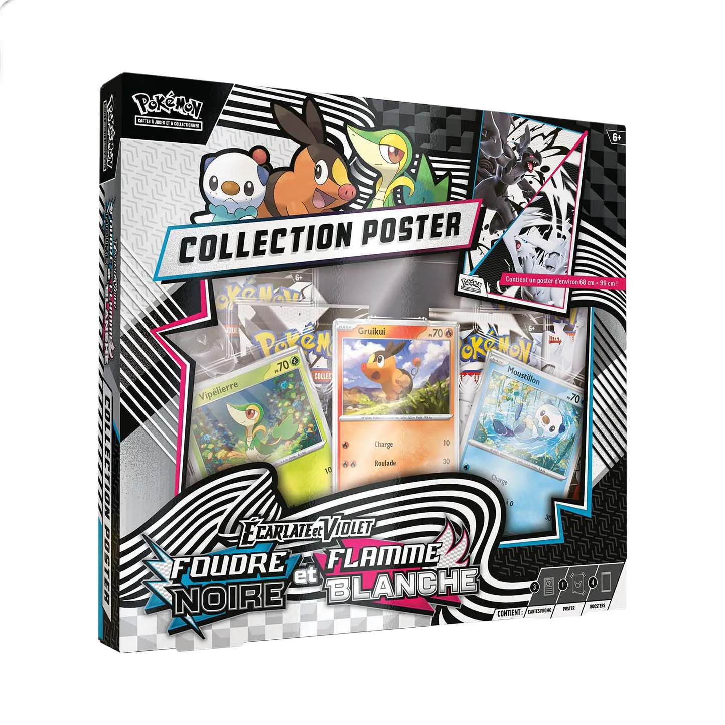 Coffret collection POSTER EV10.5 - Flamme Blanche & Foudre Noire - Pokémon français