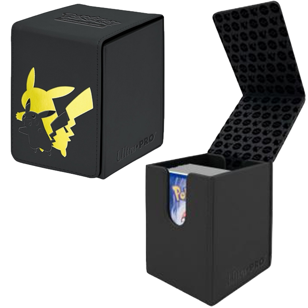 Deck box PIKACHU rigide simili cuir - Ultra Pro - Pokémon officiel