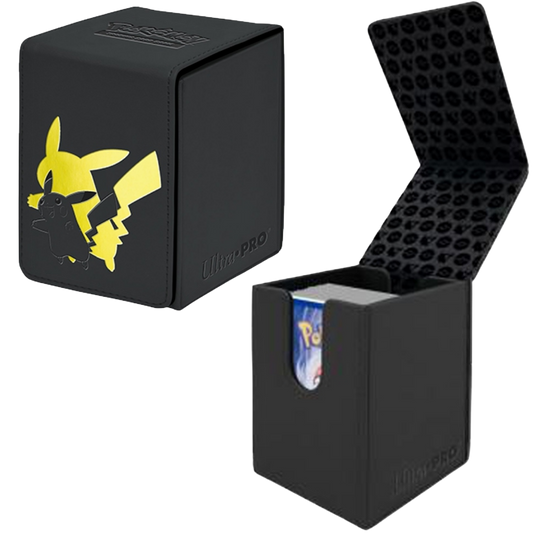 Deck box PIKACHU rigide simili cuir - Ultra Pro - Pokémon officiel