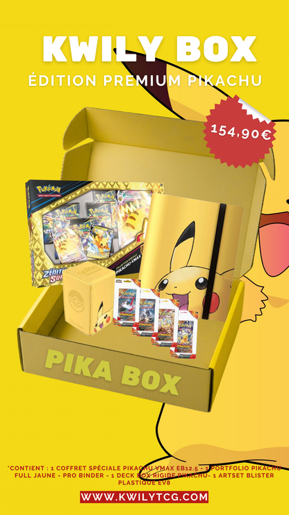 Lot/Bundle PIKACHU - "Pika box" Premium - Pokémon français officiel