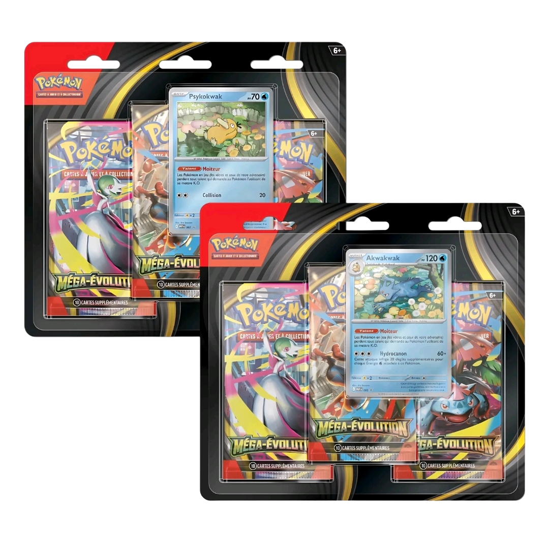 Tripack ME01 - Méga Évolution - Pokémon français