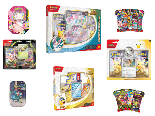 Gros pack 30ans + ME03/04 - 30e anniversaire - Pokémon français officiel