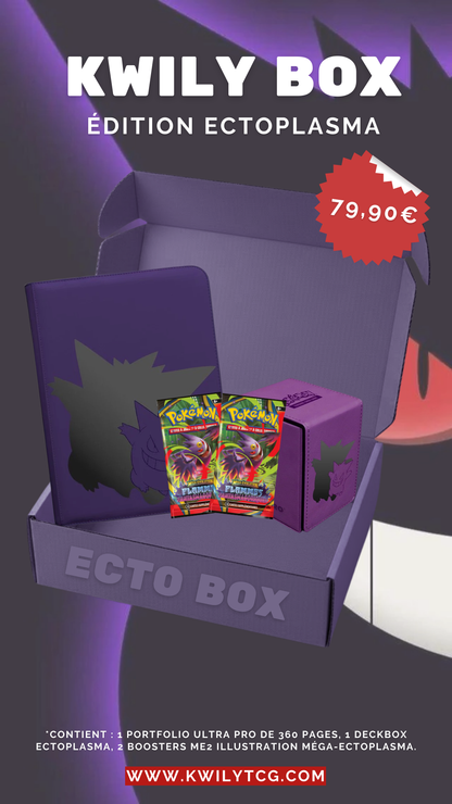 Lot/Bundle Ectoplasma (Gengar) - "Ecto box" - Pokémon français officiel