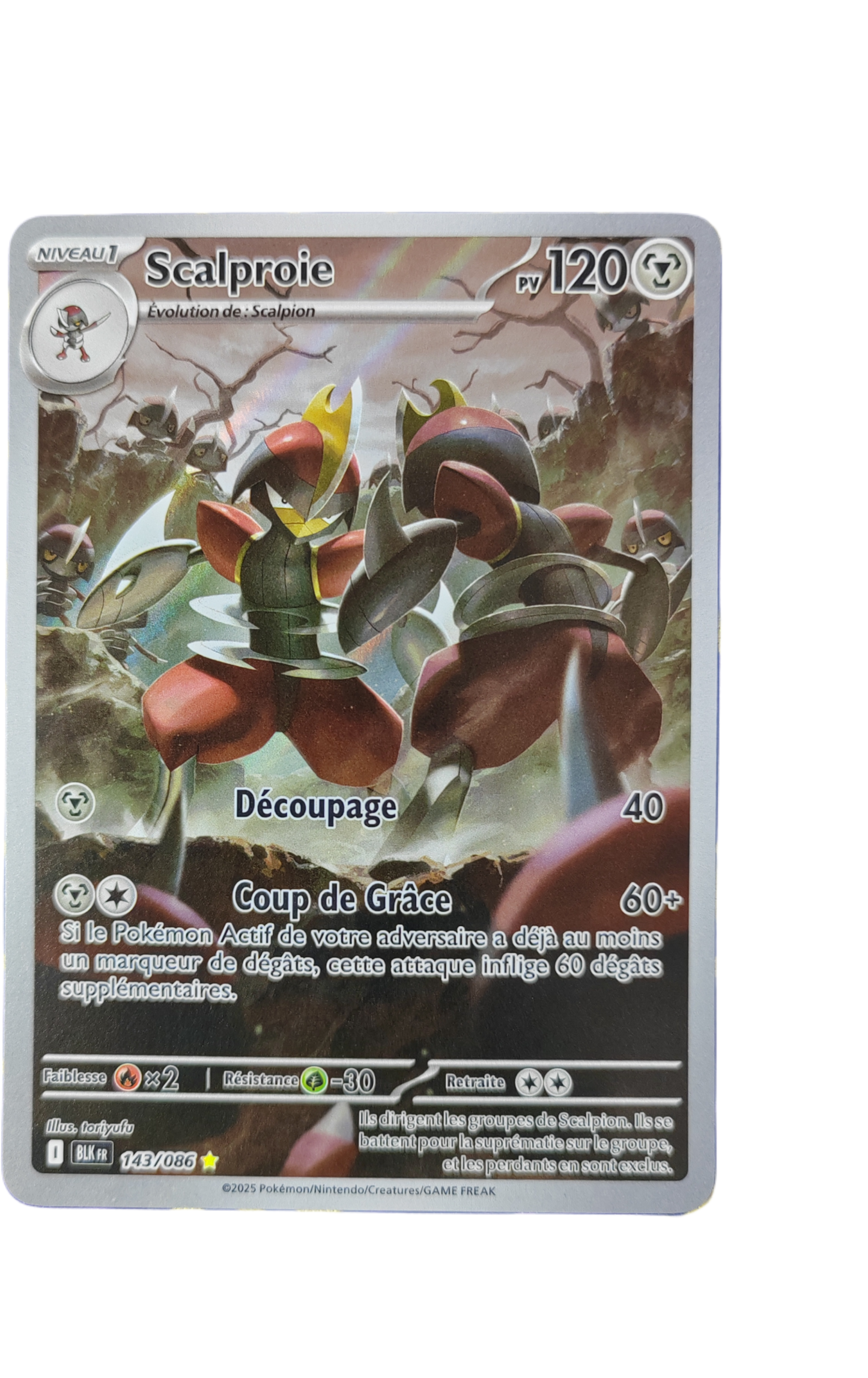 SCALPROIE 143/086 - EV10.5 Foudre Noire - Pokémon français