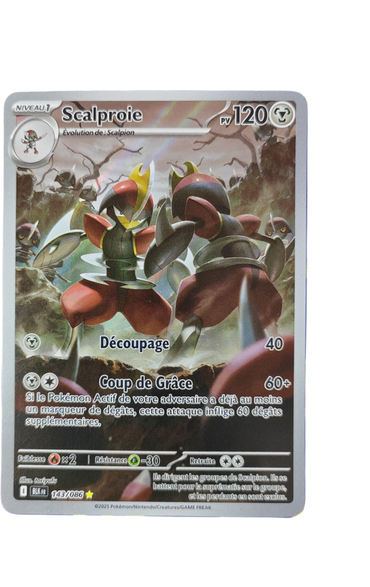 SCALPROIE 143/086 - EV10.5 Foudre Noire - Pokémon français