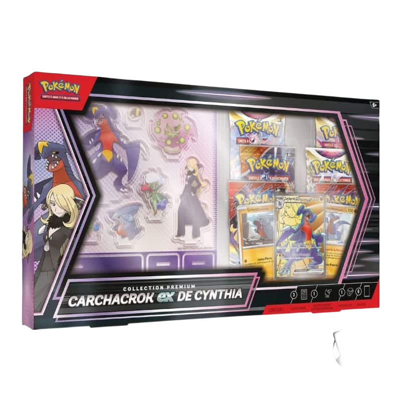 Coffret collection Premium - CARCHACROK EX de Cynthia - Pokémon français