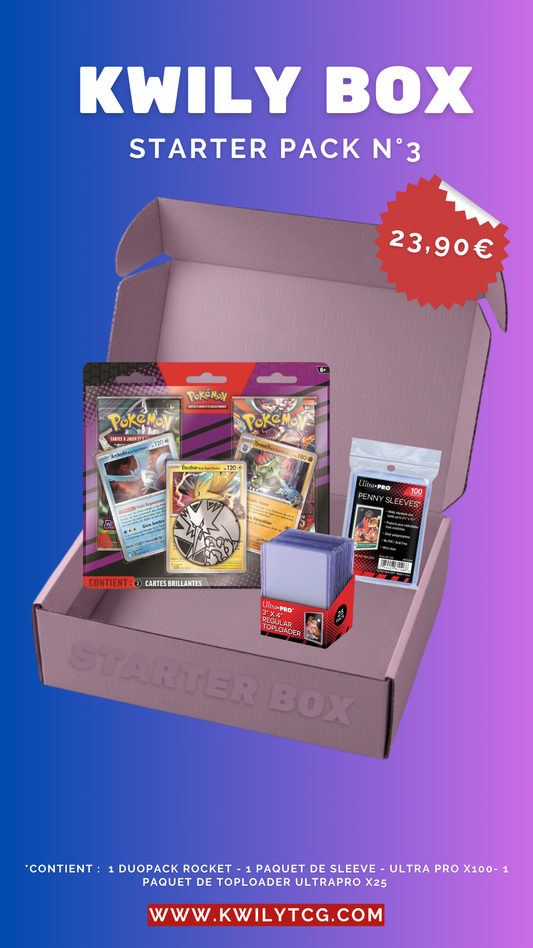 Lot/Bundle "starter box" duopack 2025 - Pokémon français officiel