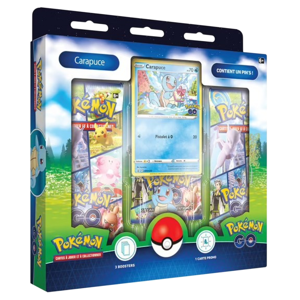 Coffret Pokémon GO pin's - EB10.5 - Salamèche/Bulbizarre/Carapuce - Pokémon français officiel