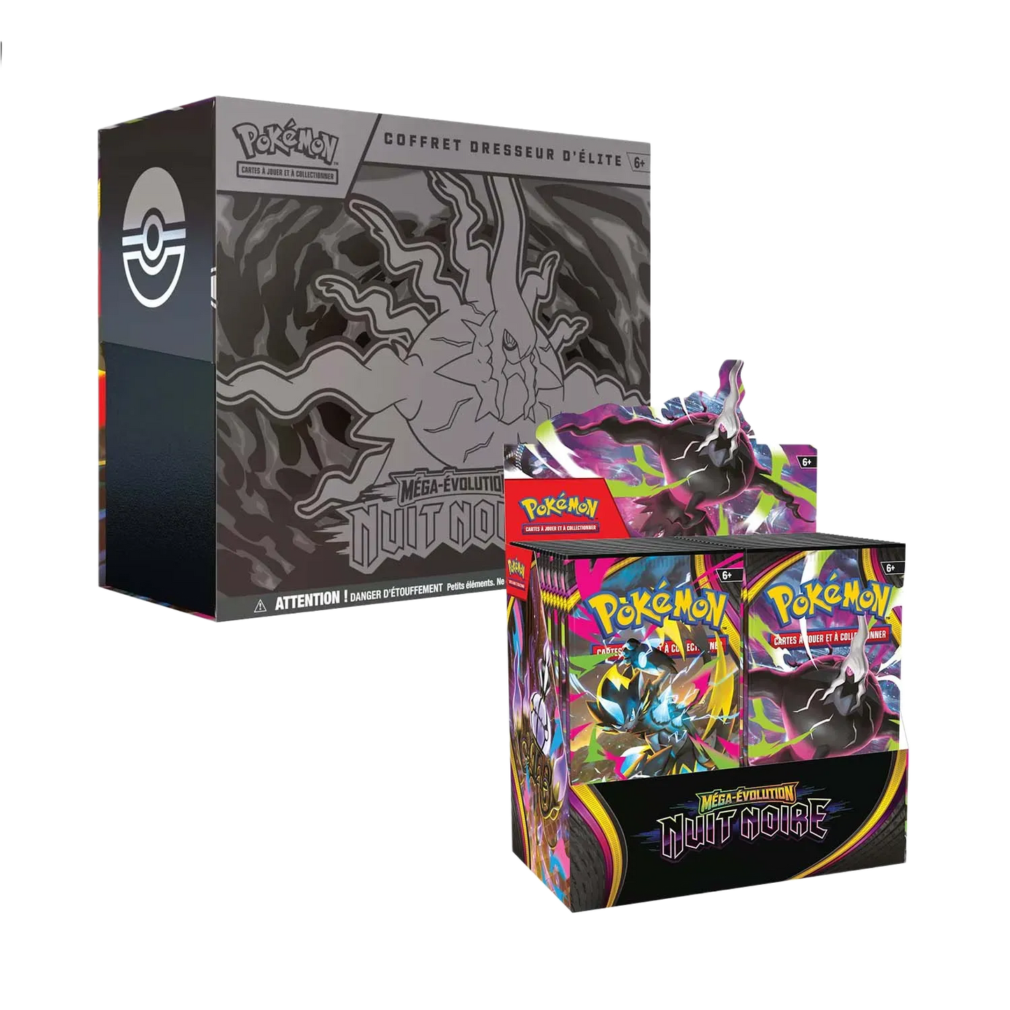 ‼️PRÉ-COMMANDE ‼️ Pack ETB + display ME05 - Nuit Noire - Pokémon français officiel