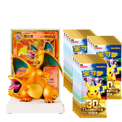 Coffret DRACAUFEU - 30e anniversaire - Pokémon chinois officiel