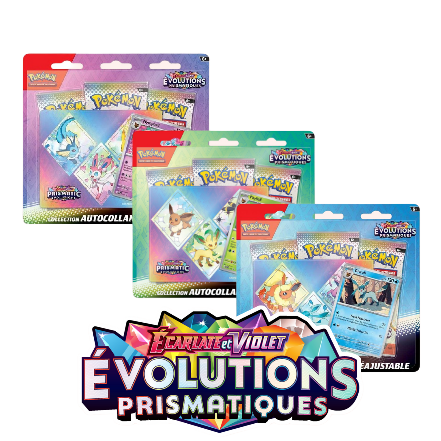 Tripack EV8.5 - Évolution Prismatique - Pokémon français