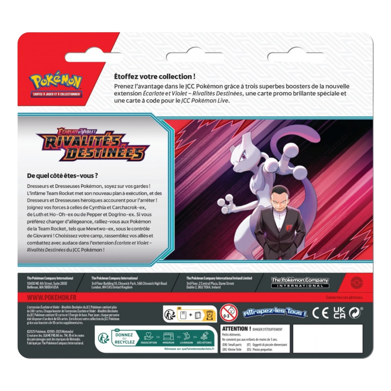 Tripack EV10 Rivalités Destinée - Pokémon français